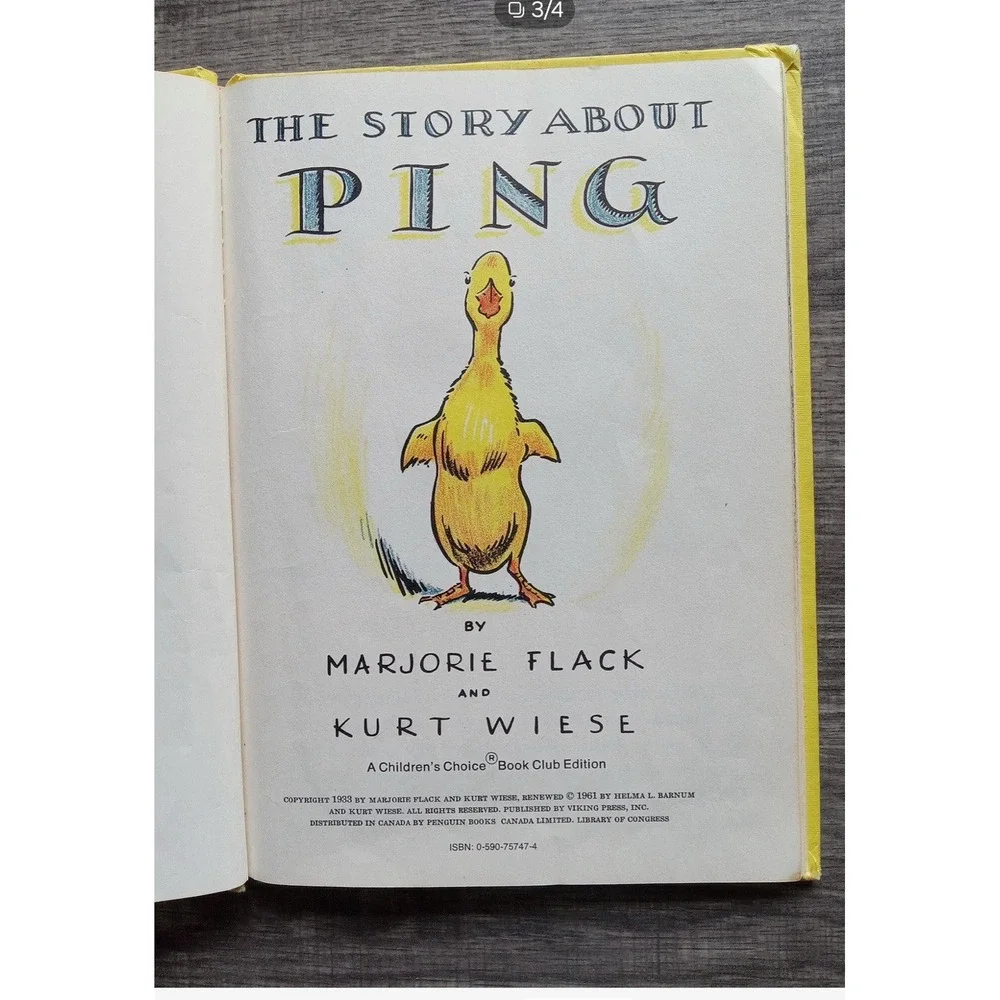The Story About Ping; M. Flack‎ / K. Wiese; 1961; Children's Choice Ed.; HC